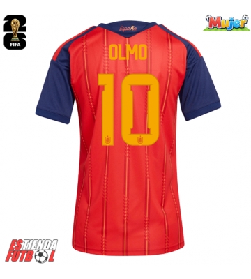 España Dani Olmo #10 Primera Equipación Mujer Mundial 2026 Manga Corta